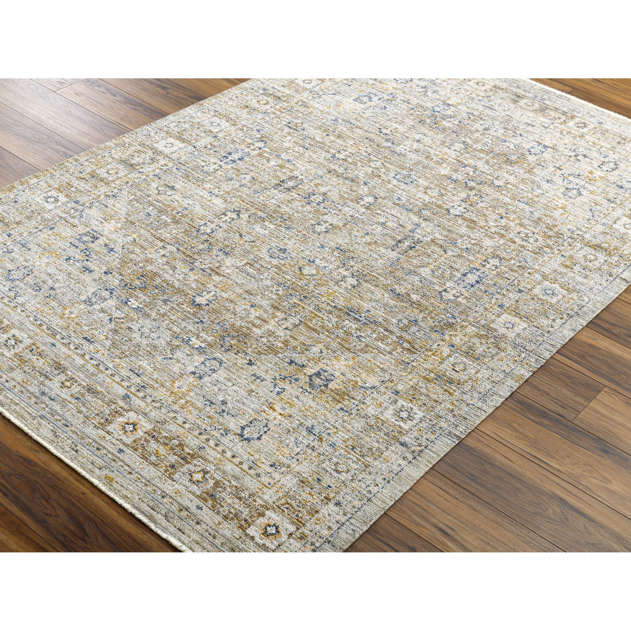 Livabliss x Becki Owens Ren Damask Washable Area Rug ,9' x 13'1",Brown Medallion