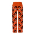 thumbnail image 4 of XIMIN Women Yoga Trousers Halloween Pajamas Pumpkin Print Pajamas Cute and Fun Women's Pajamas Casual Drawstring Pants(Orange,XL), 4 of 4