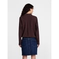 thumbnail image 4 of Scenario Women's Tie Waist Utility Shirt with Long Sleeves, Sizes XS-XXXL, 4 of 6