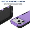 thumbnail image 5 of Allytechgroup Shock-Absorbent Hard Shell Back Cover Cell Phone Case with Protective Case Cover for Apple iPhone 17 Pro Max, Purple, 5 of 6