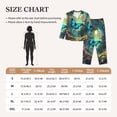 thumbnail image 4 of Honeii Enchanted Forest Butterfly A Print Women's Pajama Sets Long Sleeve Button Down Sleepwear Nightwear Soft Pjs Lounge Sets 2PCS-XX-Large, 4 of 7