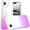 Clear + Purple, variant on For iPhone 17E / 16E / SE4 3in1 Two Tone Shockproof Transparent Hybrid Case - Light Blue + Pink