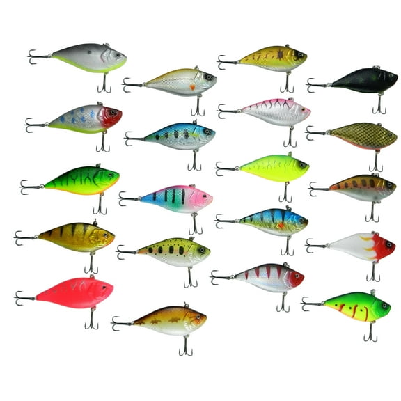 3 Pack - 20 Pieces Variety Color Selected Tournament Fishing Lures