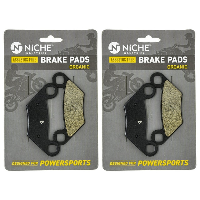 Niche Jeu de Plaquettes de Frein avant Arrière pour Polaris Sportsman 500 VTT Organique, Lot de 2 519-KPA2276D