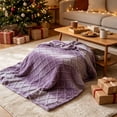 thumbnail image 4 of Diamond Lattice Throw Blanket 39.37x27.56in Multi Purpose Decorative Bed Blanket for Home, 4 of 6