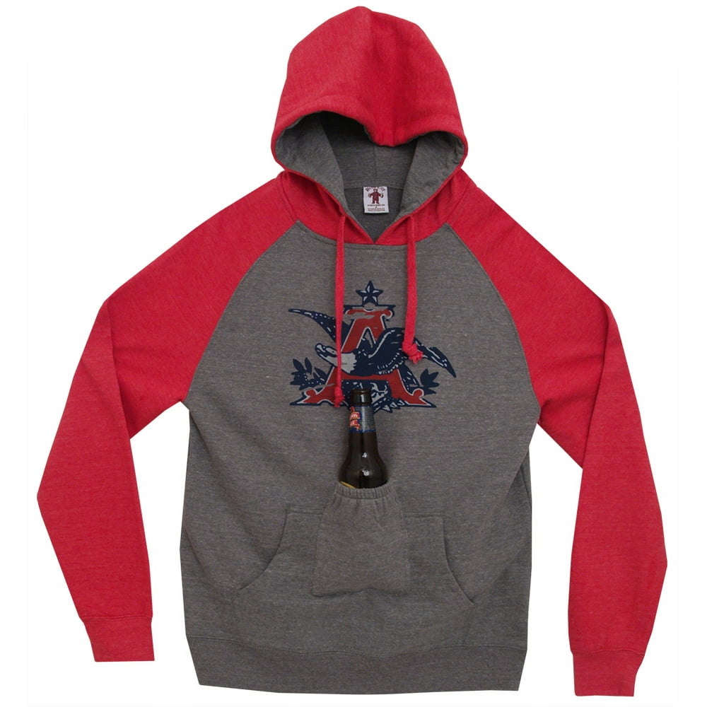 Budweiser AnhBusch Budweiser Distressed Raglan Beer Pouch Adult