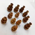 thumbnail image 4 of 25pcs 27mm Calabash Spacer Beads de Rayas de Sueltas para Manualidades, 4 of 6
