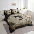 thumbnail image 4 of Feelyou Rustic Fish Print Twin Bedding Sets 7-Piece for Men, Western Happy Christmas Bedding Comforter Set, 4 of 9