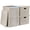 Beige-(4-Pack) without Folders, variant on Beige (2-Pack) without Folders Linen File Organizer Box for Letter Legal Size Hanging Folders