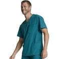 thumbnail image 7 of Dickies EDS Essentials Scrubs Top for Men V-Neck Plus Size DK635, 3XL, Caribbean Blue, 7 of 7