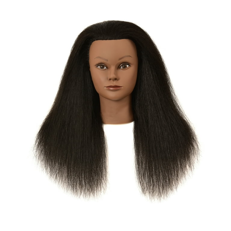 Afro Hair Manikin Head 100% human hair mannequin head Training