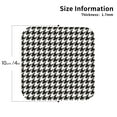 thumbnail image 2 of Gaeub Houndstooth Black And White Print 4 Pcs Leather Coasters for Drinks ,Drink Coasters Sets,Drink Table Cup Coasters for Living Room Kitchen Coffee Decor-Square, 2 of 6
