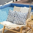 thumbnail image 3 of Outdoor Pillow Covers 16x16 Inch Set of 2 Blue Polka Dot Decor Waterproof Throw Pillow Covers Farmhouse Outdoor Waterproof Pillow Covers Decor for Patio Funiture Garden Sofa Couch, 3 of 6