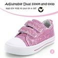 thumbnail image 4 of Bocca Kid's Walking Sneakers Purple Girls Canvas Shoes Size 11, 4 of 5