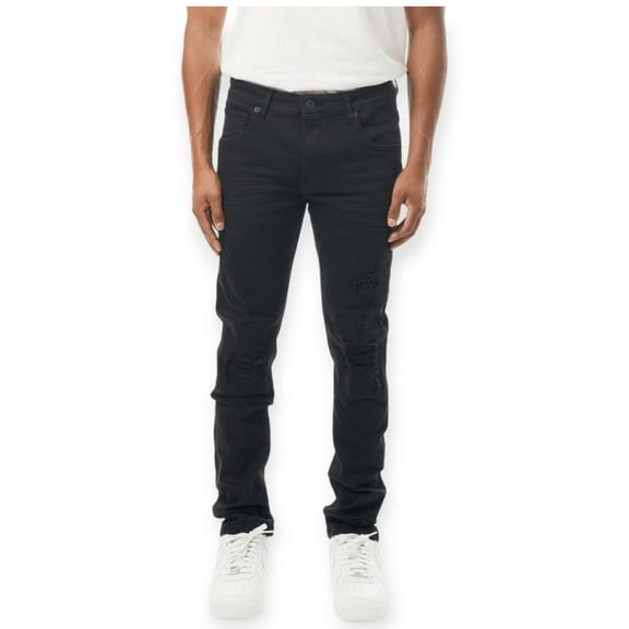 M. Society Men Skinny Fit Denim Jeans(Black)