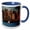 Blue/White, variant on 3drose, Nyc Skyline, Sailing Boat on Hudson River, Late Afternoon., 11oz Magic Transforming Mug