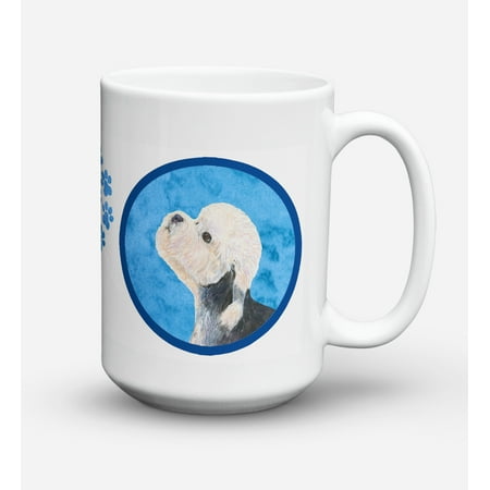 Dandie Dinmont Terrier Dishwasher Safe Microwavable Ceramic Coffee Mug 15 ounce SS4779