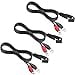 thumbnail image 3 of Mroinge Battery Ring Terminal Harness with 2ft 18AWG Cable and 2-Pin SAE Quick Disconnect Plug (3 Pack), 3 of 4