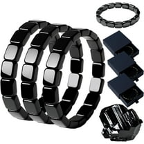 Hematite Bracelet Men, 2026 New Minimalist Style  Hematite Bracelet, Boost Daily Vitality, Sharpen Focus, And Uplift Confidence Naturally(black)