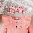thumbnail image 5 of MEZZALL Baby Boy Girl Outfits Long Sleeve Printing Print Pants Hat Headband 4Pcs Set Fall Clothes Set, 5 of 9