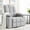 Grey, variant on GAOHAPY 360° Swivel Rocker Recliner, 3-Position Manual Fabric Chair, 30° Rocking with Cup Holders & Side Storage, Single Recliner Sofa for Small Spaces, Black