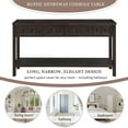 thumbnail image 6 of Harper & Bright Designs Console Table for Entryway Hallway 60" Sofa Table with Storage Drawers and Bottom Shelf, Espresso, 6 of 15