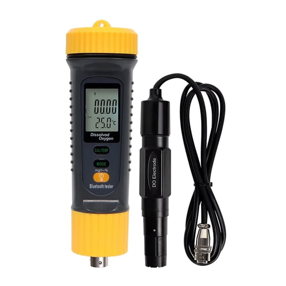 Professional Digital LCD Display Bluetooth Dissolved Oxygen Meter Water Quality Tester 0.0‑20.0mg/L 0°C-50C° Temp Meter