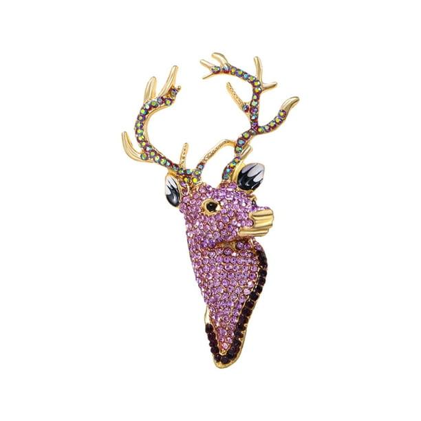 Broche de Asta de Ciervo, Broche de Alce, Decoración, Broche de Ciervo, Pin para Ropa de Sombrero