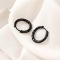 thumbnail image 1 of 5 unids/lote de pendientes de aro circulares de acero inoxidable para mujeres y niñas, pendientes geométricos redondos de Color negro dorado y plateado, joyería Tan Jianjun unisex, 1 of 2