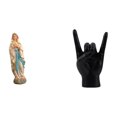 thumbnail image 1 of Figura de María con gesto de la mano, escultura de Lutero, obra de arte creativa con los dedos, estatua decorativa de resina de Je, 1 of 8