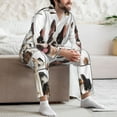 thumbnail image 7 of Haiem Pedigree dogs collage Pattern Men’s Long-sleeve Sleepwear,Sleepwear Set,2-piece Loungewear Set,Soft PJs Comfy Nightwear with Pockets-X-Large, 7 of 7