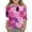 Hot Pink, variant on Toddler & Girls Soft Breathable Knit 3/4 Sleeve Top Valentine-Themed Angel Wing Heart Print Casual Daily Wear Comfortable Fashion Pullover Sweet Holiday-Style Kids Shirt Multiple Sizes