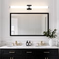 thumbnail image 2 of KAISITE 1-Light Dimmable Bathroom Vanity Light, Water-Proof Bath Bar with Acrylic Lampshade for Mirror, Bathroom, Vanity Area, 2 of 6