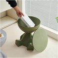 thumbnail image 4 of Small Round Side Table Flat Head Sofa End Table Nightstand for Living Room Indoor Bathroom(Green), 4 of 8