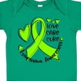 thumbnail image 4 of Inktastic Love, Care, Cure Lymphoma Awareness Lime Green Ribbon Hearts Boys or Girls Baby Bodysuit, 4 of 5