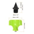 thumbnail image 2 of Uxcell 1/4 Inch Steel Track Spikes Reemplazo de Clavos para Zapatos Deportivos con Llave para Clavos Negro 100Pcs, 2 of 6