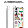 thumbnail image 3 of Hippie Skull Clear Case for Samsung Galaxy S23,Aesthetic Art Design Case for Men Women,Unique Trendy Transparent TPU Bumper Case Cover, 3 of 5