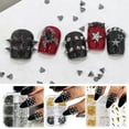 thumbnail image 2 of 6 Grids Gothic Nail Charms Studs, Metal Rivet Punk Nail Charms, Cone Spike Studs for DIY Crafts Decoration, 2 of 8