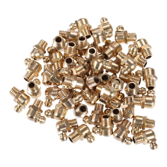 50 piezas M8x1.25 accesorio engrasador Unique Bargains 90 grados latón Grasa Zerk