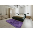 thumbnail image 5 of Ahgly Company Machine Washable Indoor Square Industrial Modern RebeccaPurple Area Rugs, 3' Square, 5 of 7