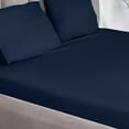 thumbnail image 6 of Utopia Bedding Fitted Sheet, Premium Soft Microfiber, Fade & Wrinkle Resistant, Lightweight Easy Care Solid All-Around Elastic Deep Pocket Queen , Navy, 6 of 6