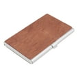 thumbnail image 3 of KALLORY Business Card Case Chocolate Stainless Steel 1Pack 3.6x2.4in, 3 of 8