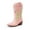 PINK, variant on BURUDANI Girls Mid-Calf Cowboy Boots Square Toe Western Boots with Low Heel for Little & Big Kids