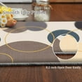 thumbnail image 5 of Retro Brown Gray Area Rugs, Modern Circle Geometric Entryway Carpet, Short Pile Non-Slip Doormat Soft Washable for Living Room Bedroom Front Door Hallway 2x3ft(Small), 5 of 7