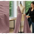 thumbnail image 5 of Soimoi Cotton Cambric Fabric Stripe & Airplane Shirting Print Fabric by The Yard 42 Inch Wide, 5 of 7