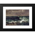 thumbnail image 2 of Gustave Courbet 24x18 Black Modern Framed Museum Art Print Titled - The Wave (1869), 2 of 5