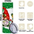 thumbnail image 2 of 20oz Stainless Steel Tumbler Christmas Straight Skinny Water Bottle Winter Seasonal Santa Gnome Travel Coffee Mug Insulated Tumblers Cups for Boys Girls Friend Sisters Niece Birthday Holiday, 2 of 5