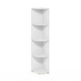 thumbnail image 2 of Furinno Econ 4-Tier Corner Shelf Bookcase, Bookshelf, White, 2 of 6