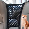 thumbnail image 2 of EeaseCA Filet d'Isolation pour Animaux de Compagnie Siège de Voiture pour Chien Filet de Protection Portable pour Voiture Auto (Noir), 2 of 7