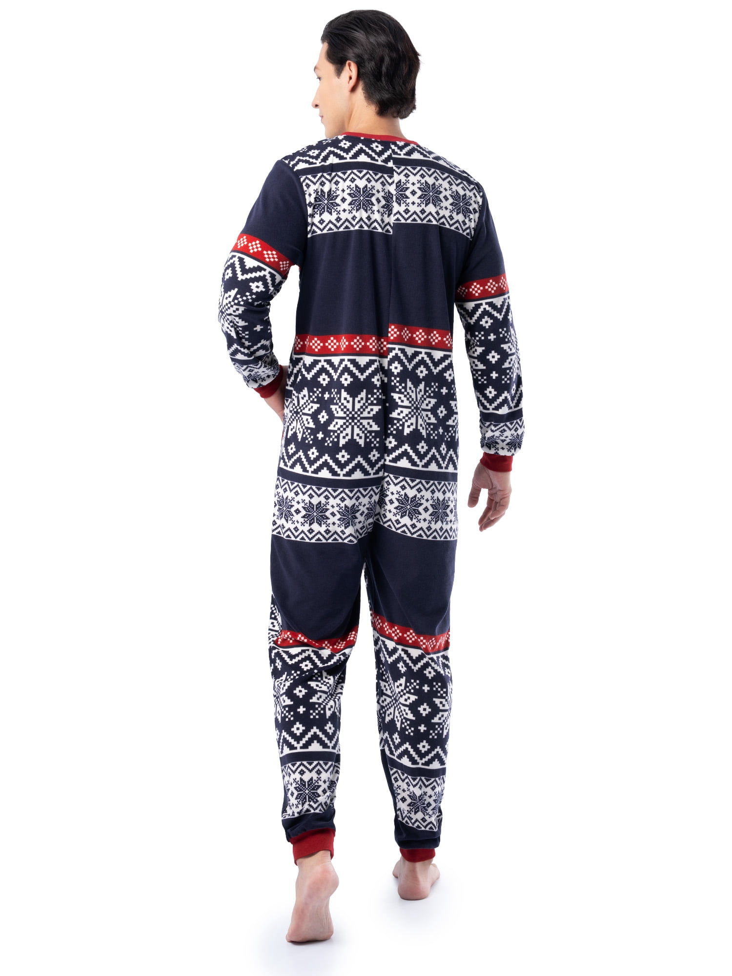 Fruit of the Loom Men's Solid & Printed Pajama Union Suit, Sizes S-5XL